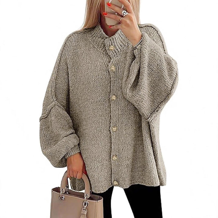OLIVIA | Women Chunky Knit Button Down Cardigan Jacket