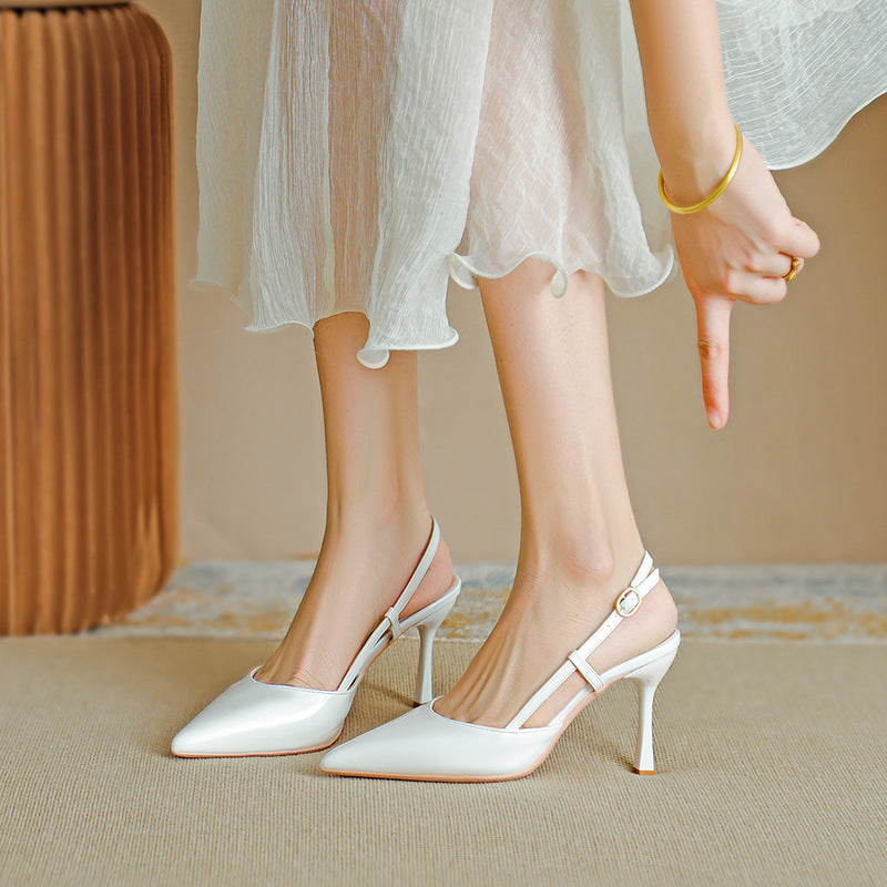 ZURI | Elegant Pointed Toe Adjustable Strap Stiletto