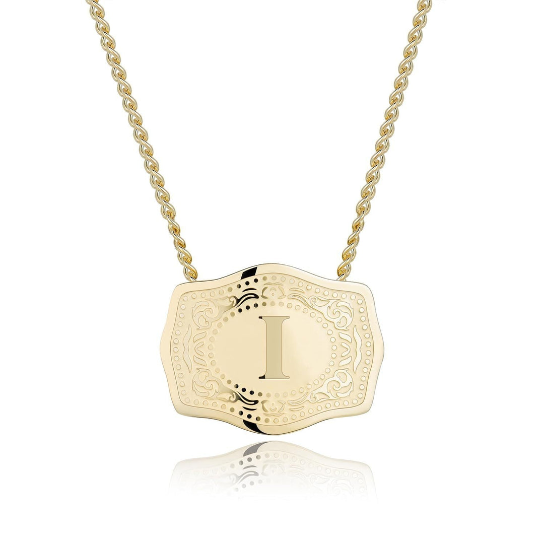 CINDY | Sleek Initial Letter Pendant Necklace