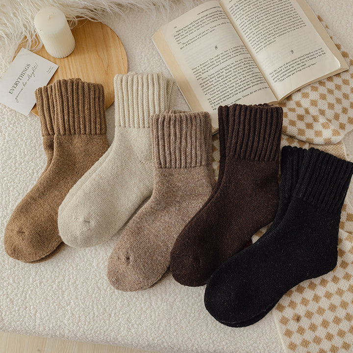 NANCY | Soft Warm Mid-Calf Everyday Socks (5 pack)