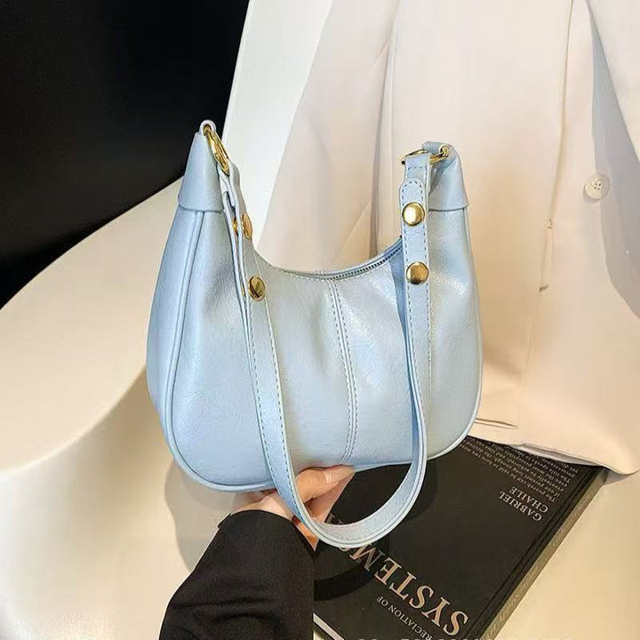 AURELIA | Chic Simple Color Zipper Shoulder Bag
