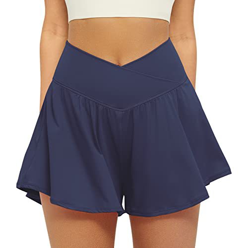 ECLAIRE | Simple Flowy High Waist Active Skort