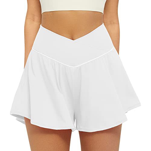 ECLAIRE | Simple Flowy High Waist Active Skort