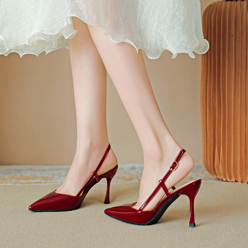 ZURI | Elegant Pointed Toe Adjustable Strap Stiletto