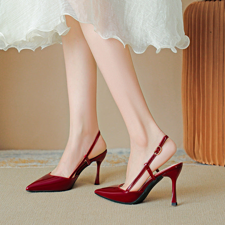 ZURI | Elegant Pointed Toe Adjustable Strap Stiletto