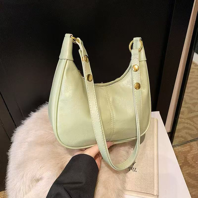 AURELIA | Chic Simple Color Zipper Shoulder Bag