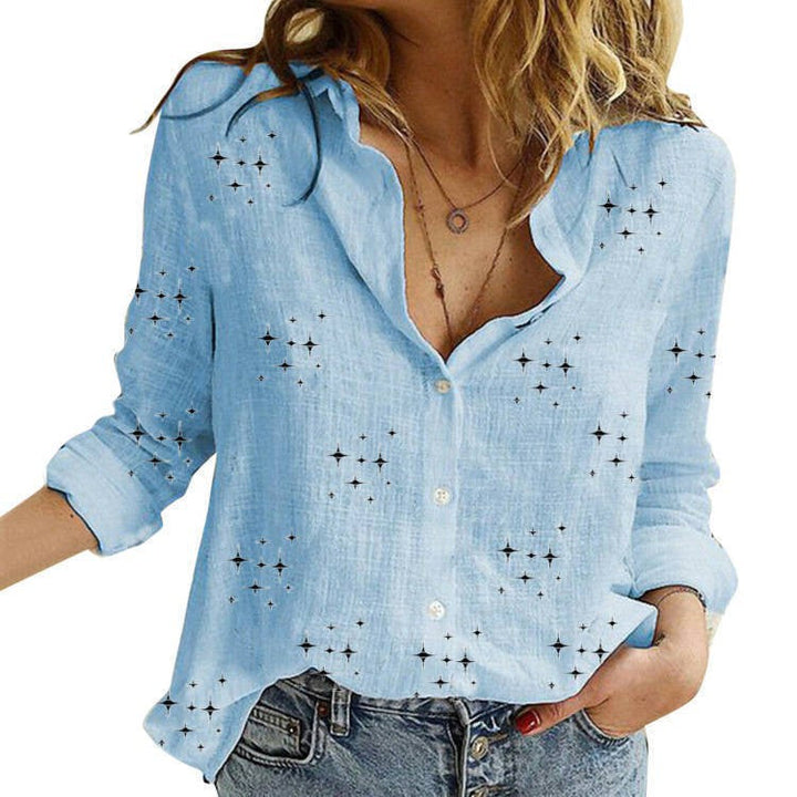 SANDRA | Classic Printed Blouse