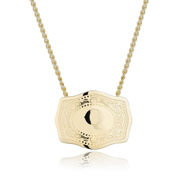 CINDY | Sleek Initial Letter Pendant Necklace