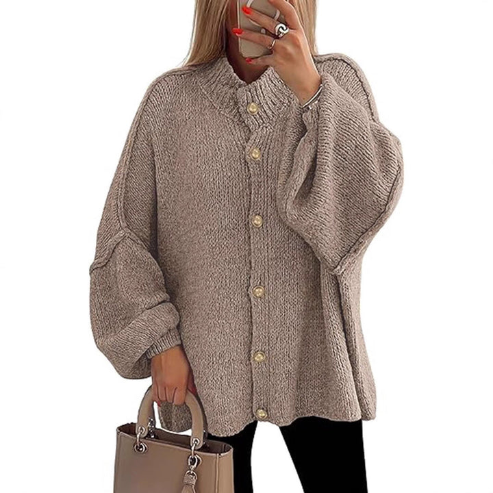 OLIVIA | Women Chunky Knit Button Down Cardigan Jacket