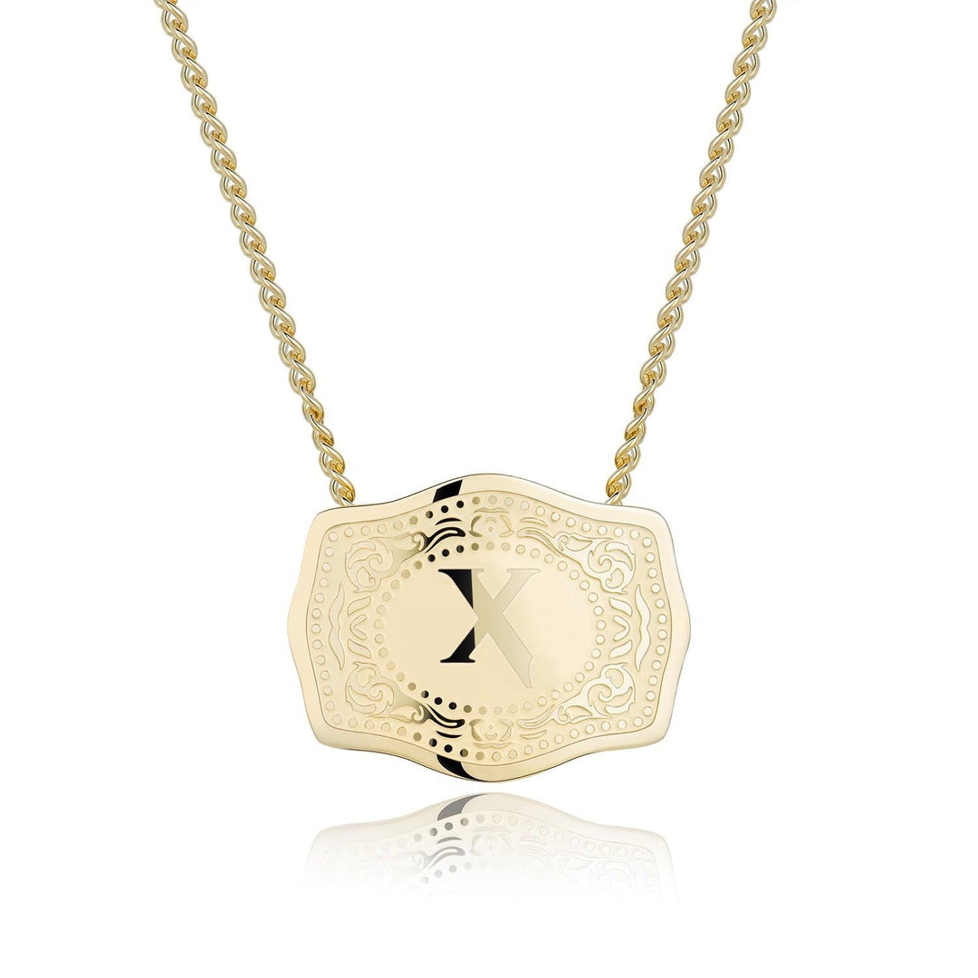 CINDY | Sleek Initial Letter Pendant Necklace