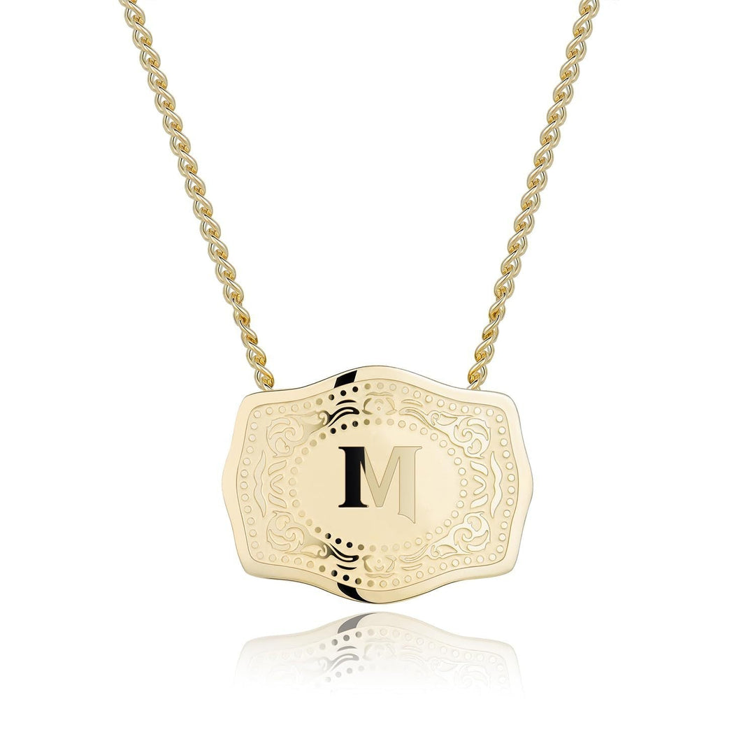 CINDY | Sleek Initial Letter Pendant Necklace