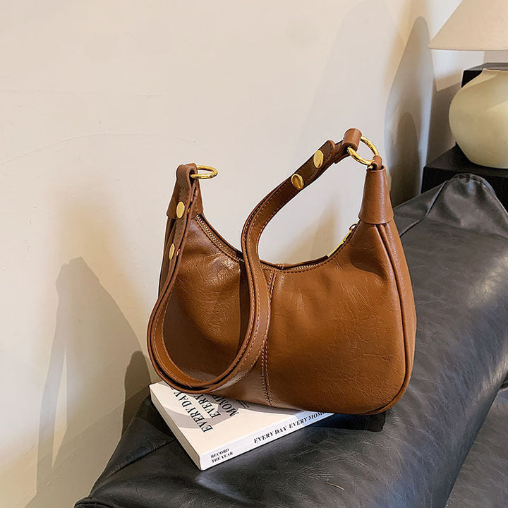 AURELIA | Chic Simple Color Zipper Shoulder Bag