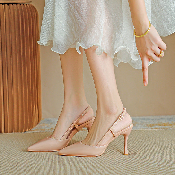 ZURI | Elegant Pointed Toe Adjustable Strap Stiletto