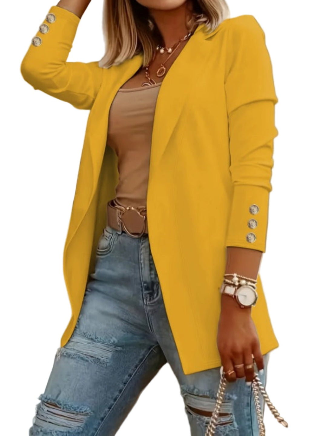 ODIN | Casual Long Sleeve Open Front Blazer