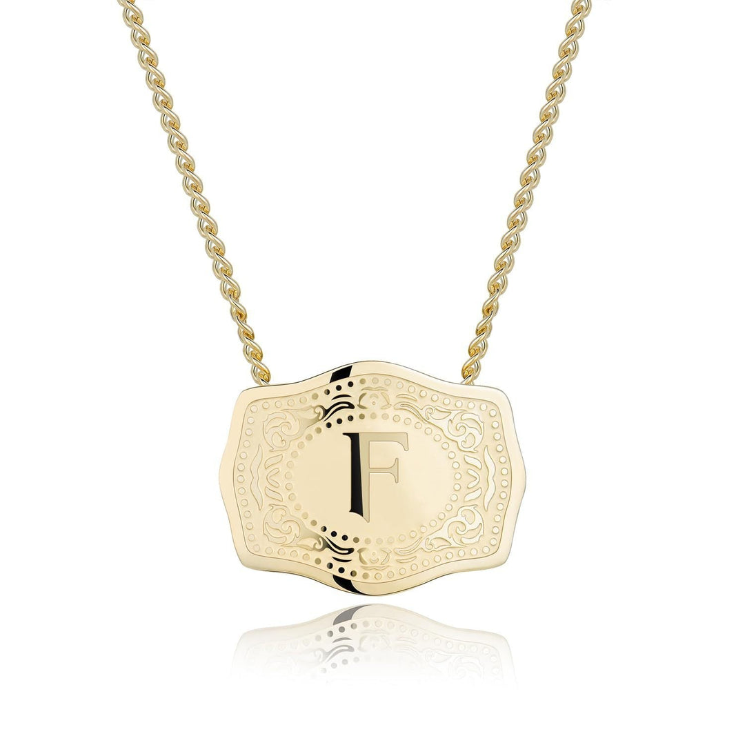 CINDY | Sleek Initial Letter Pendant Necklace