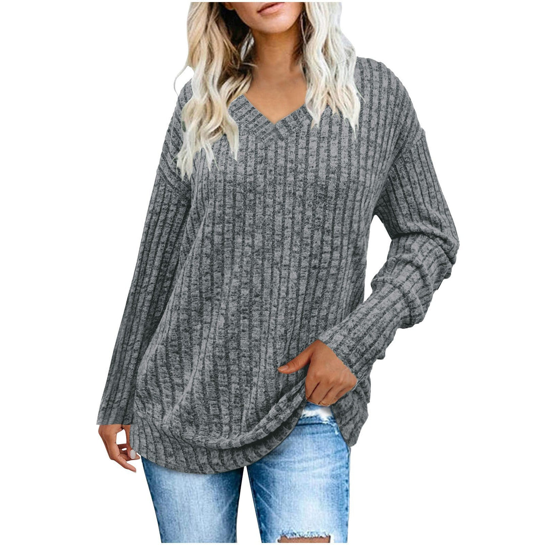 EVELYN | Women V Neck Oversized Lightweight Knit Sweater