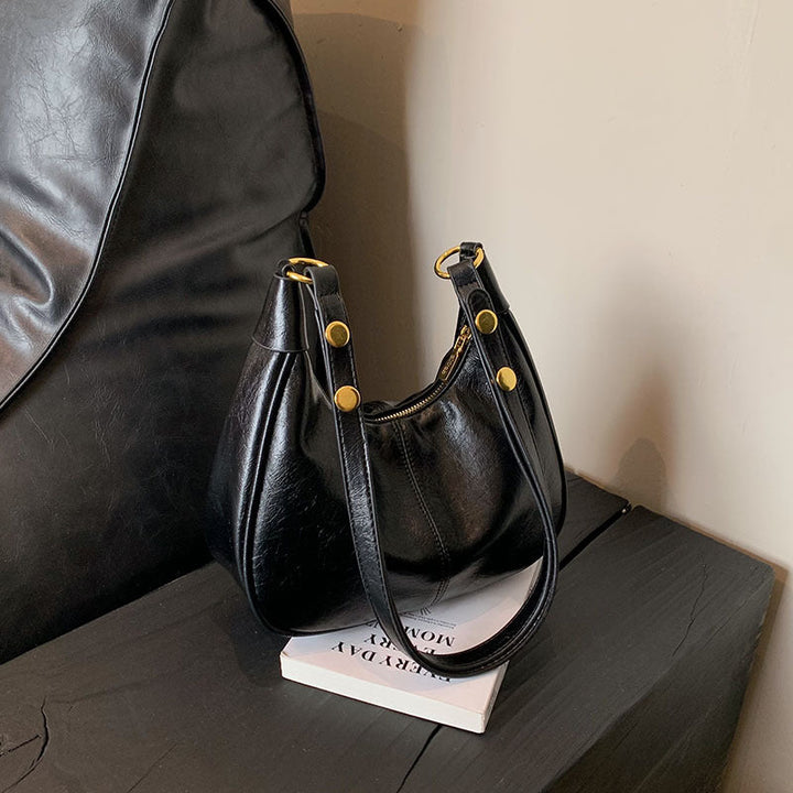 AURELIA | Chic Simple Color Zipper Shoulder Bag