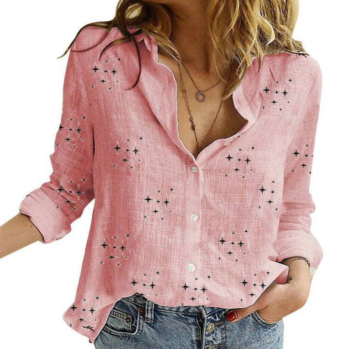SANDRA | Classic Printed Blouse