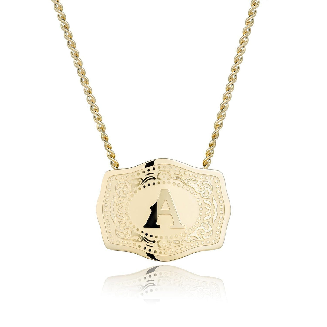 CINDY | Sleek Initial Letter Pendant Necklace