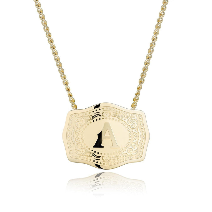 CINDY | Sleek Initial Letter Pendant Necklace