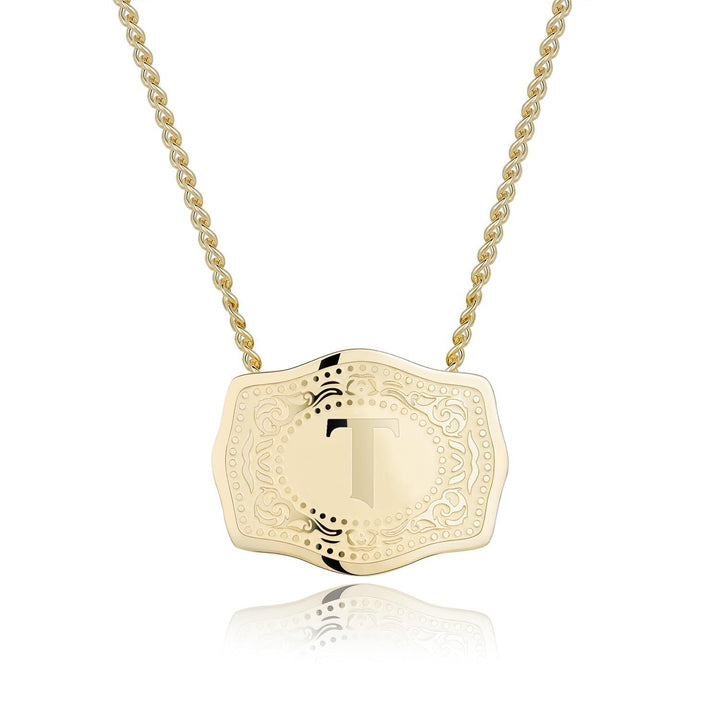 CINDY | Sleek Initial Letter Pendant Necklace