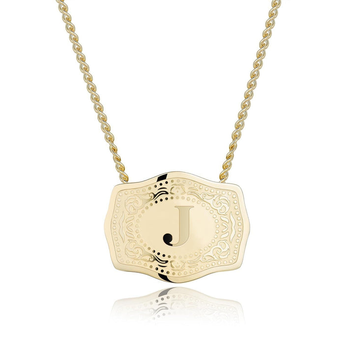 CINDY | Sleek Initial Letter Pendant Necklace