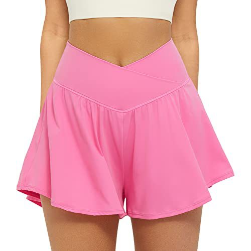 ECLAIRE | Simple Flowy High Waist Active Skort
