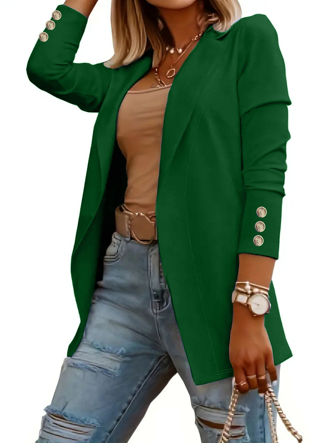 ODIN | Casual Long Sleeve Open Front Blazer