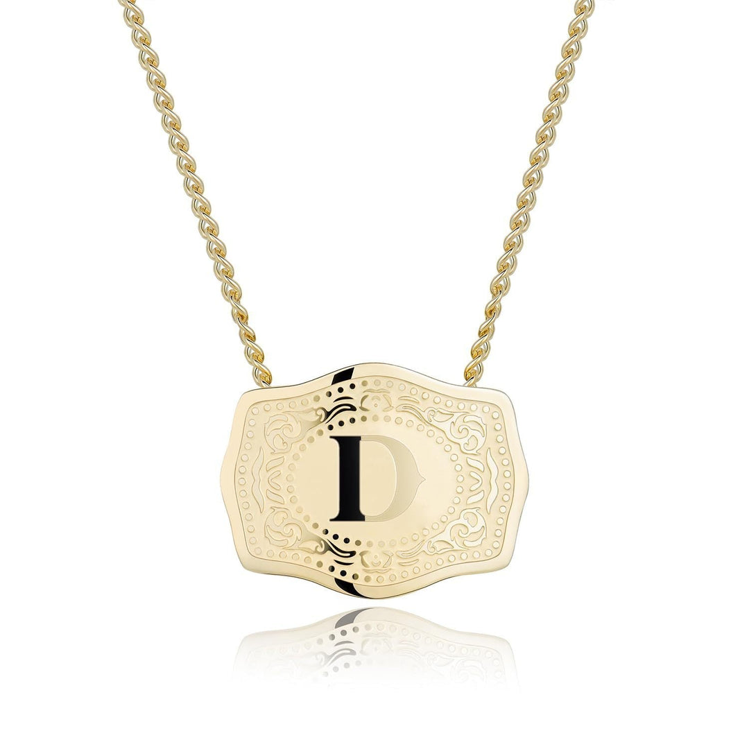 CINDY | Sleek Initial Letter Pendant Necklace
