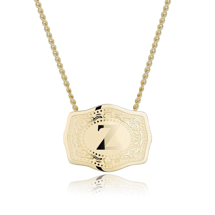 CINDY | Sleek Initial Letter Pendant Necklace