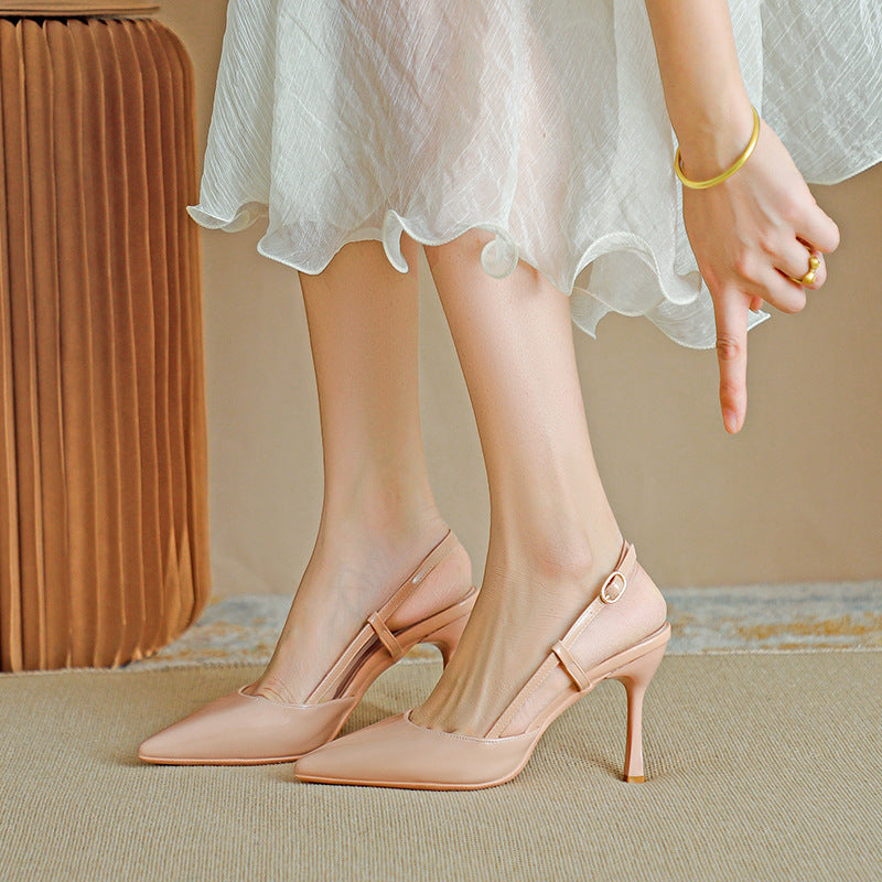 ZURI | Elegant Pointed Toe Adjustable Strap Stiletto