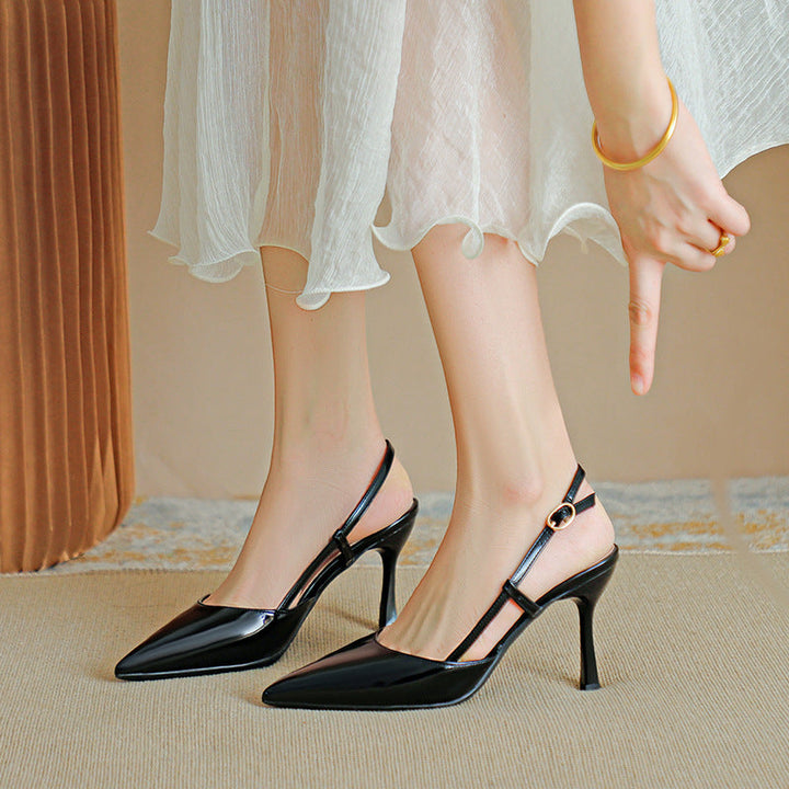 ZURI | Elegant Pointed Toe Adjustable Strap Stiletto