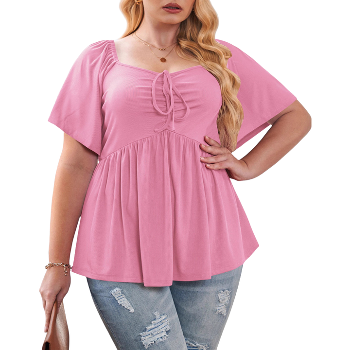 SERENE | Stylish Plus Size Sweetheart Neck Blouse