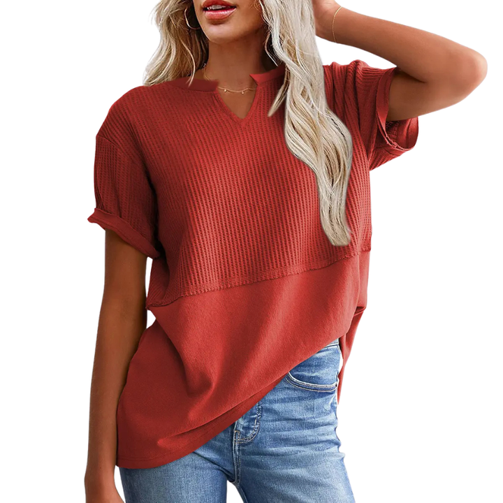 POPPY | Cozy V Neck Everyday Knit Top