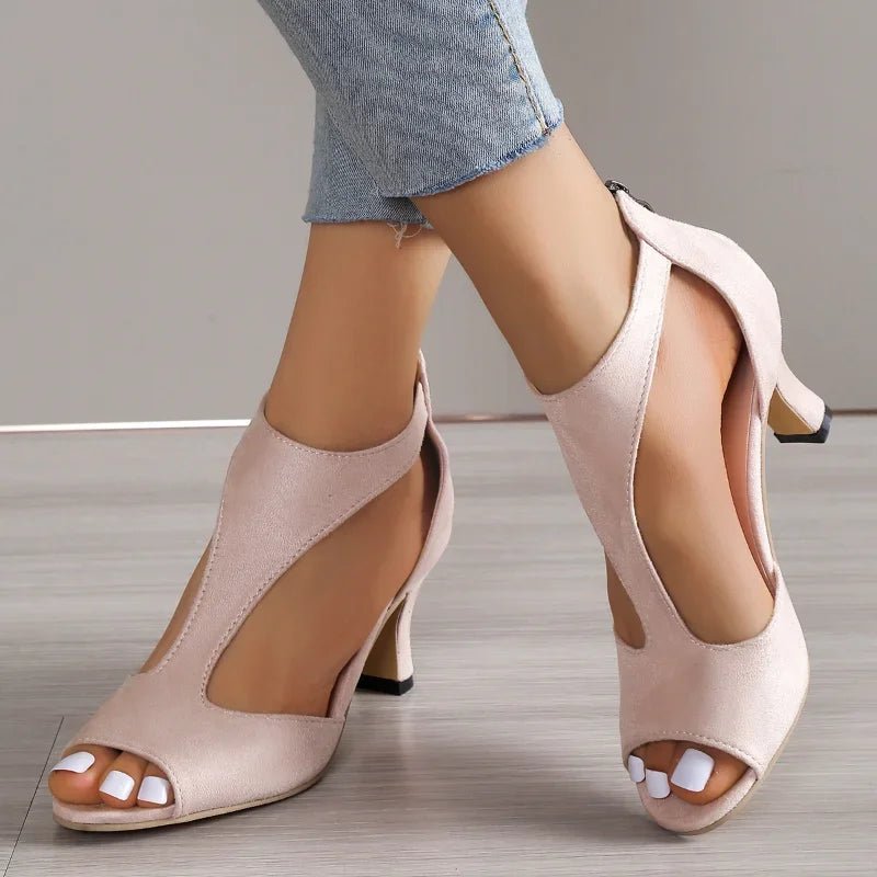 ALANA | Sleek Open-Side Heels