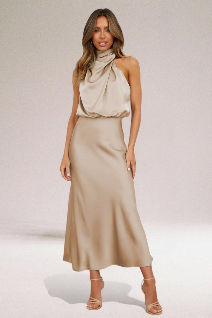 ELARA | Elegant Satin Evening Dress