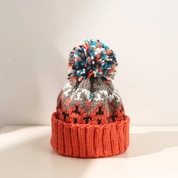 TAMARA| Cozy Snowflake Pom Beanie