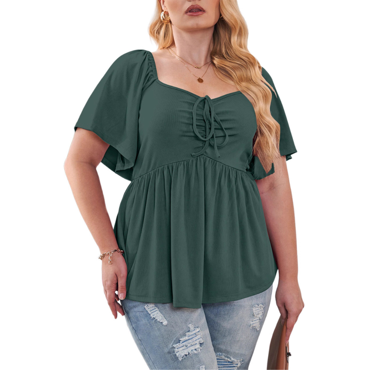 SERENE | Stylish Plus Size Sweetheart Neck Blouse