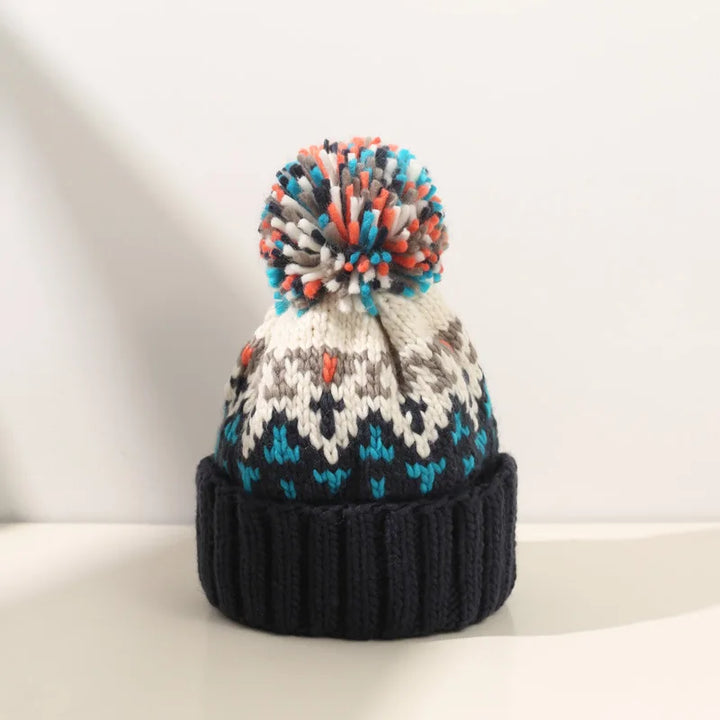 TAMARA| Cozy Snowflake Pom Beanie