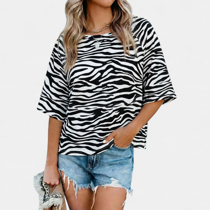 Z Zebra Print
