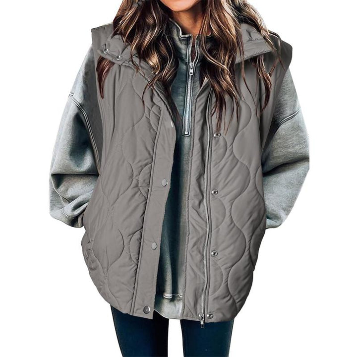 OLIVIA | Women's Casual Oversized Puffer Vest with Stand Collar