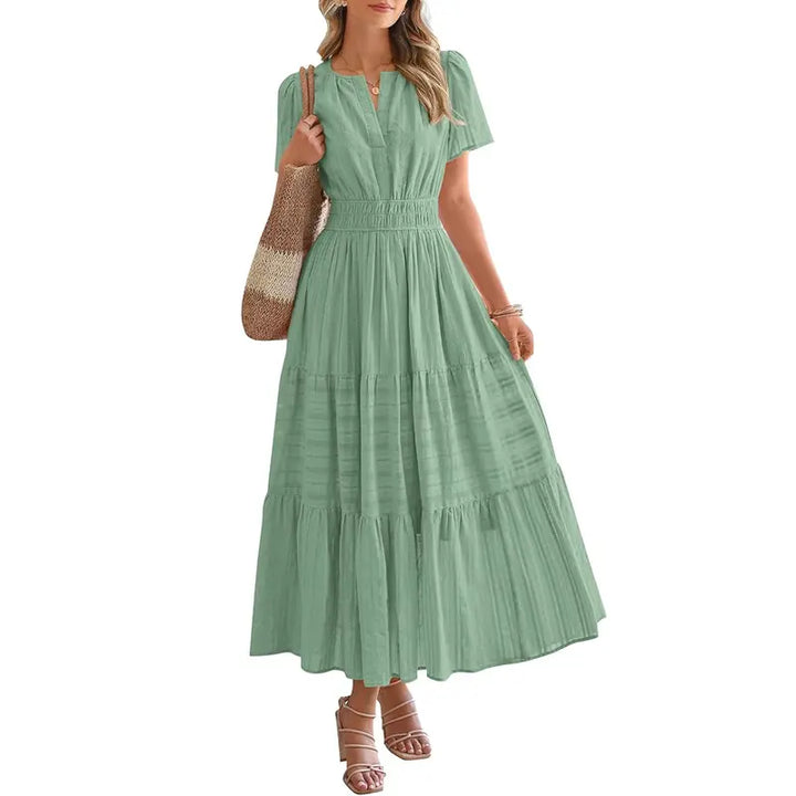 HELENA | Casual Summer V-Neck Maxi Dress