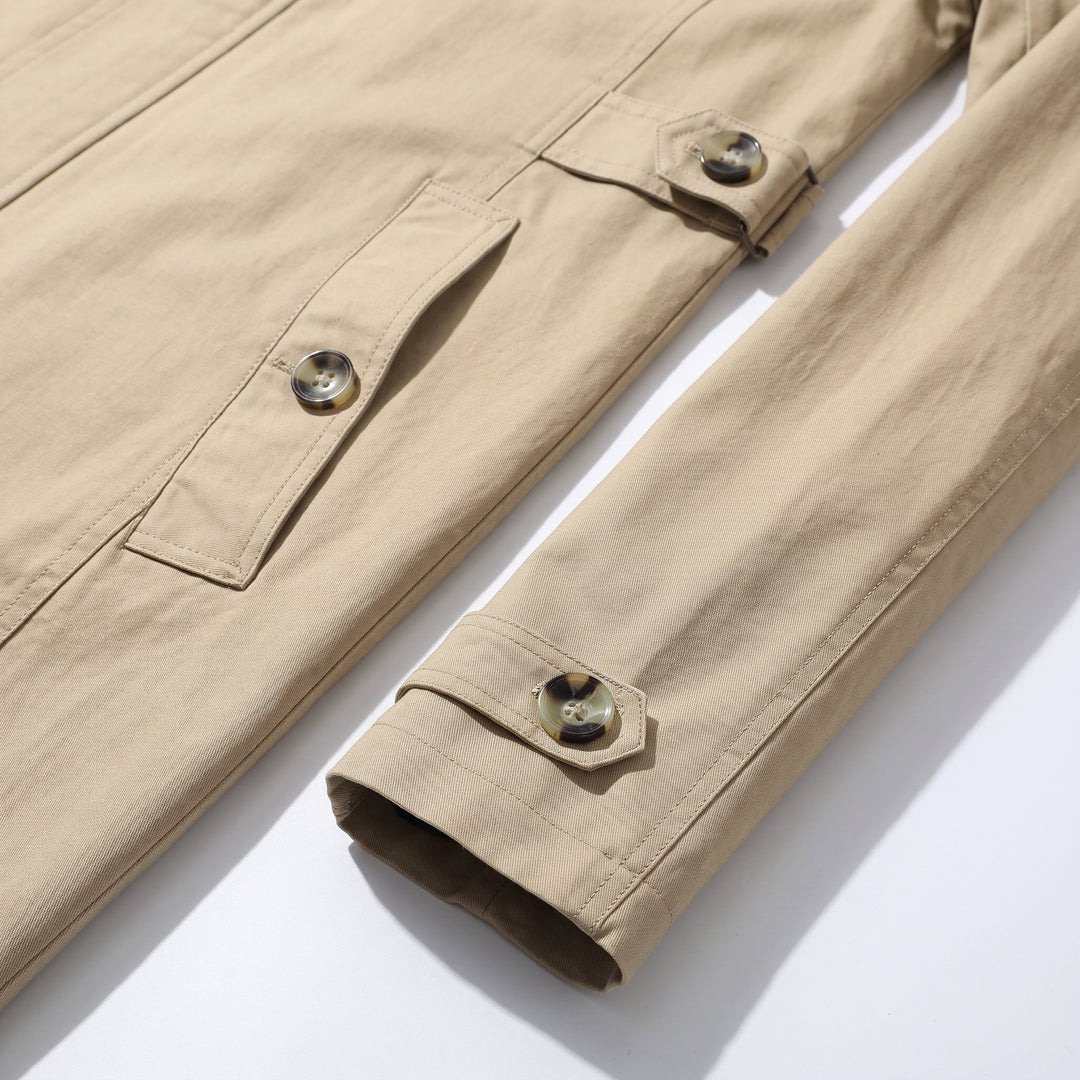 Trench mi long hiver homme, cintré droit slim fit masculin