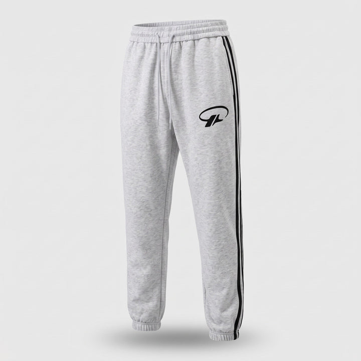 Jogging femme large oversize baggy, lettrage cursif et bas à cordon