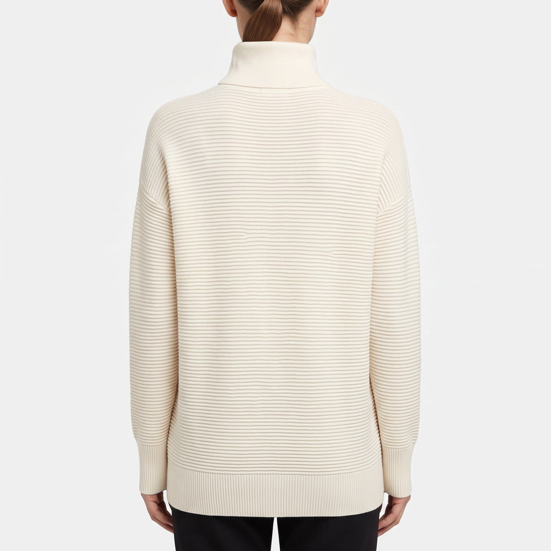 Pull camionneur femme, oversize en maille côtelée