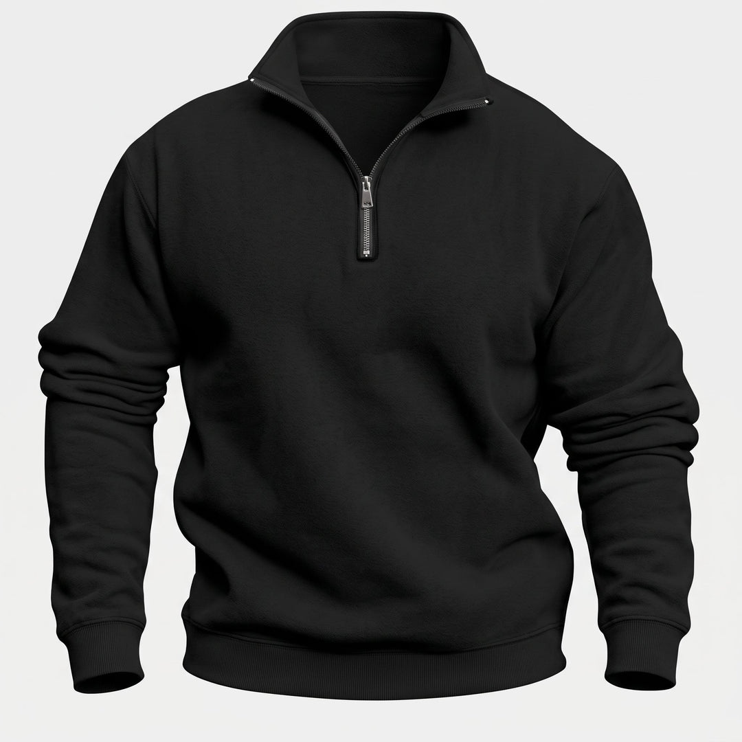 Pull camionneur homme, col montant et coupe décontractée