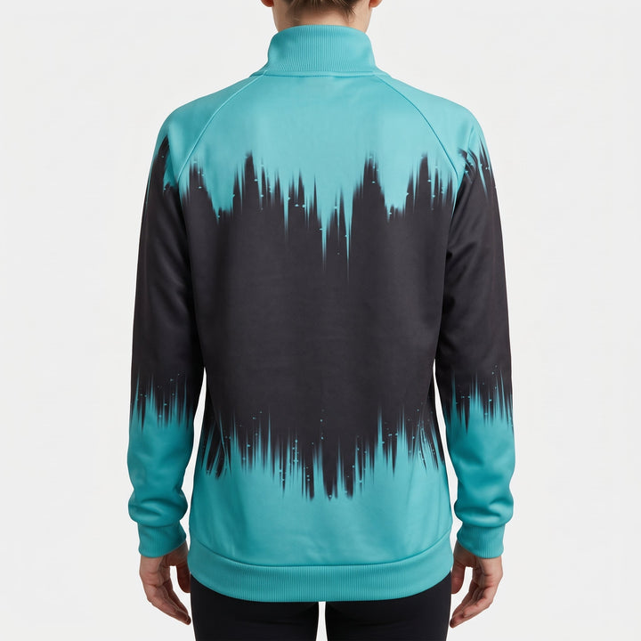 Pull camionneur femme, coupe ample à col montant