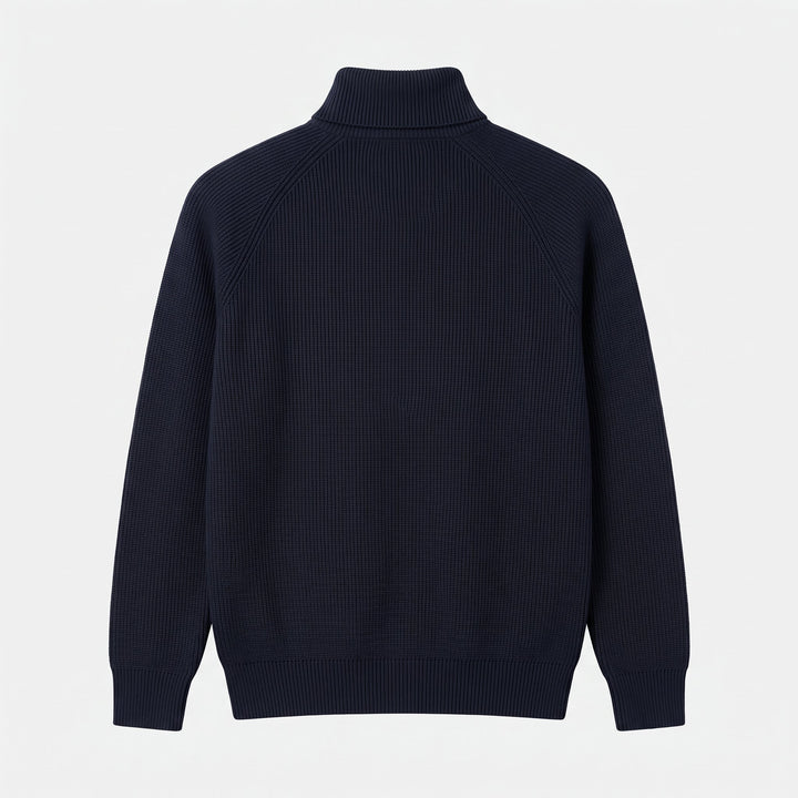 Pull camionneur homme, maille côtelée à rayures verticales