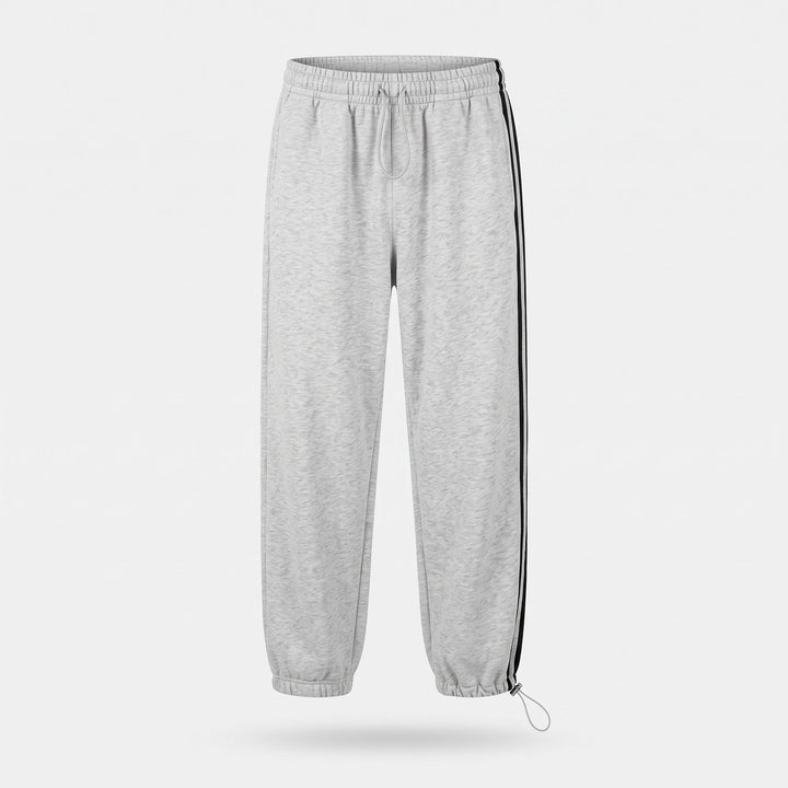 Jogging femme large oversize baggy, lettrage cursif et bas à cordon