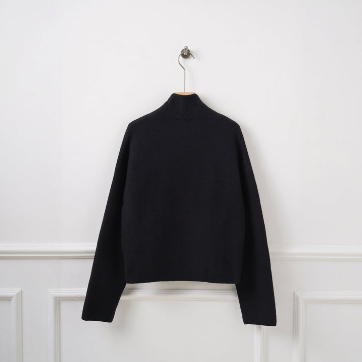 Caban court hiver femme, oversize croisé épaules tombantes